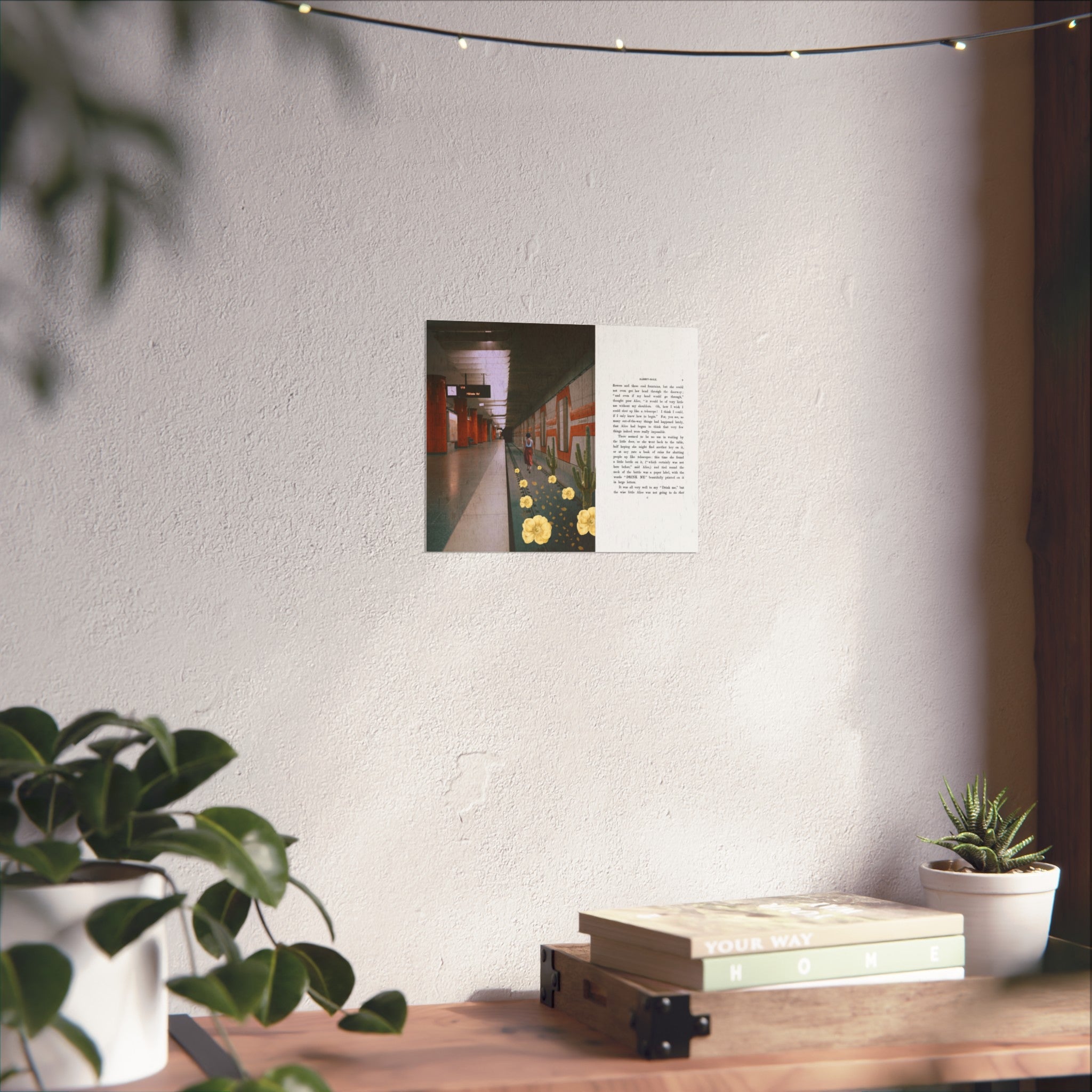 Contemporary Fine Art Posters for Home Decor, Urban Aesthetic Wall Art, Gift for Artists, Cactus Print, Nature-Inspired Decor