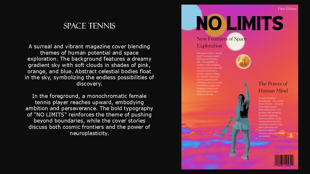 Vibrant Fine Art Posters for Home Decor, Motivational Wall Art, Inspirational Gift, Modern Home Art, No Limits Design