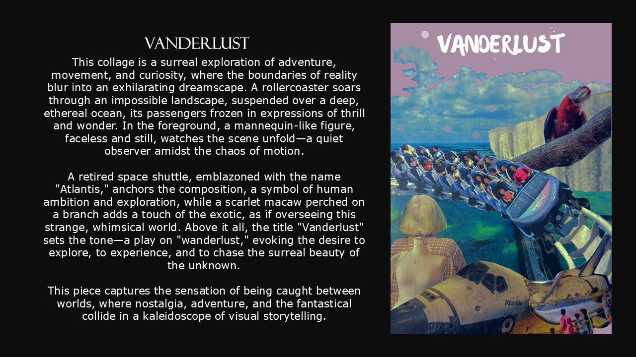 Vanderlust Fine Art Poster, Travel Wall Art, Bohemian Home Decor, Unique Gift for Adventurers, Vintage Aesthetic Print