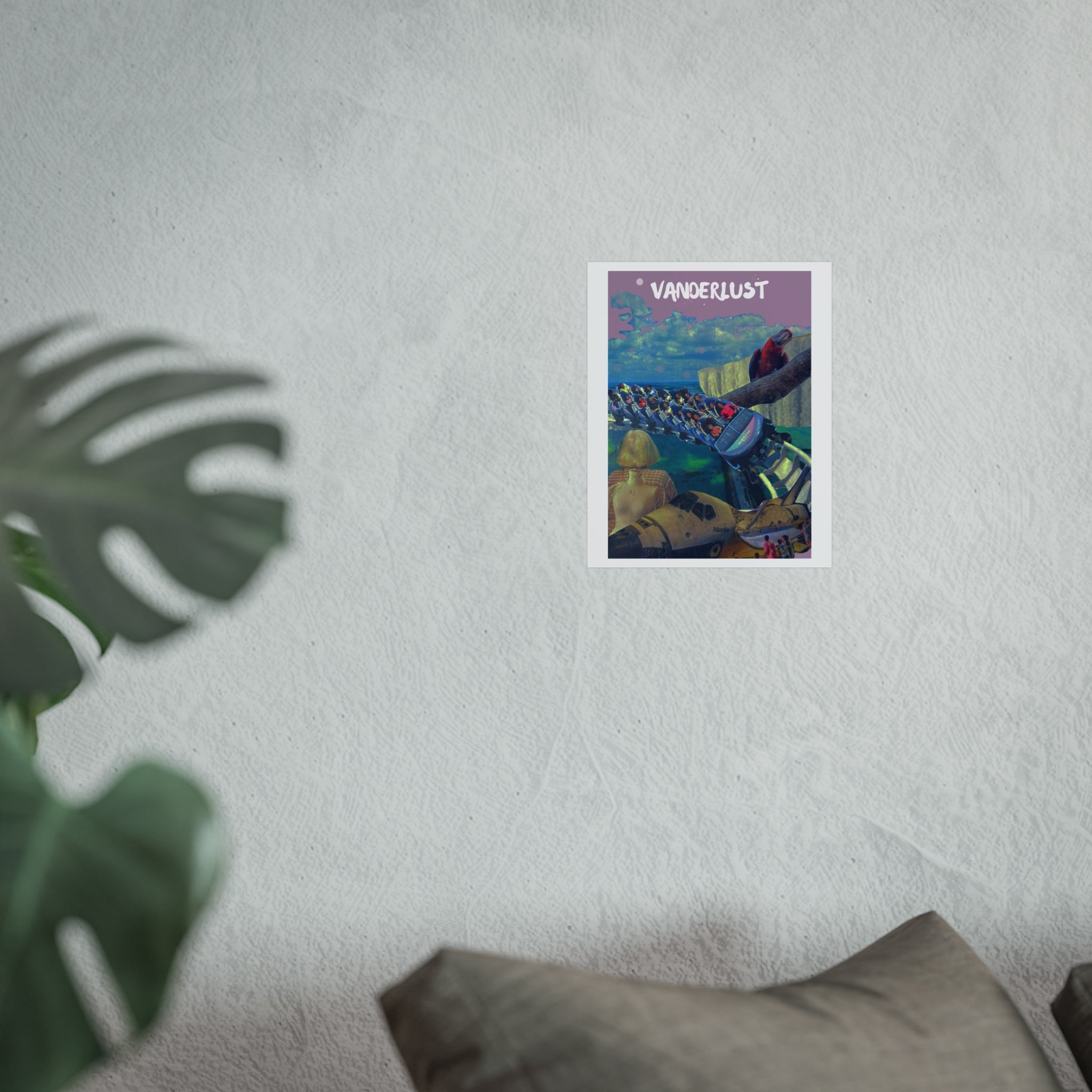 Vanderlust Fine Art Poster, Travel Wall Art, Bohemian Home Decor, Unique Gift for Adventurers, Vintage Aesthetic Print